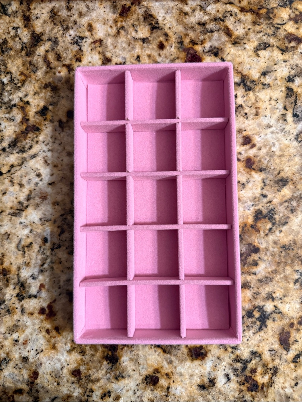 Pink wJewelry and Accessory Organizer Tray - 15 Compartment